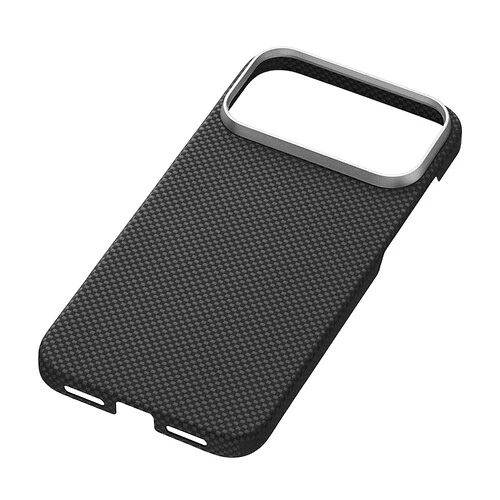 Чехол защитный uBear Supreme Case для iPhone 18 Pro Max, ультратонкий, материал Кевлар, MagSafe совместимый, черный (клетчатый)