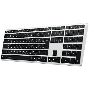 Беспроводная клавиатура Satechi Slim X3 Bluetooth Keyboard-RU. Раскладка - Русская. Цвет: серебристы Беспроводная клавиатура Satechi Slim X3 Bluetooth Keyboard-RU. Раскладка - Русская. Цвет: серебристы