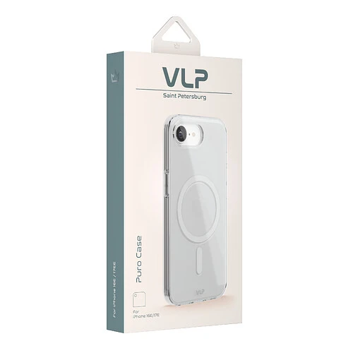 Чехол защитный VLP Puro Case с MagSafe для iPhone 16e/17e прозрачный