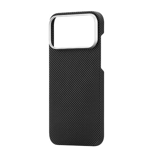 Чехол защитный uBear Supreme Case для iPhone 18 Pro Max, ультратонкий, материал Кевлар, MagSafe совместимый, черный (клетчатый)