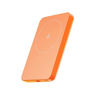 Аккумулятор внешний VLP LITE Power Snap 5000 mAh, 3A, MagSafe, USB-C, оранжевый