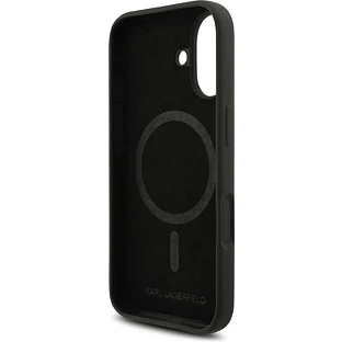 Чехол KARL LAGERFELD для iPhone 17 Liquid Silicone NFT Karl & Choupette Hard Black (MagSafe)