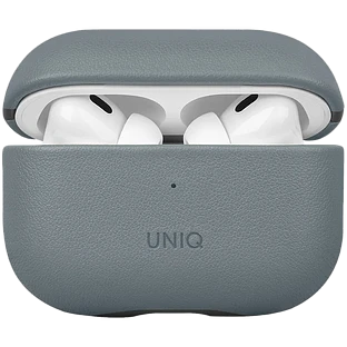 Uniq для Airpods Pro 2 чехол Lyden DS Leatherette with handstrap Washed Blue/Black