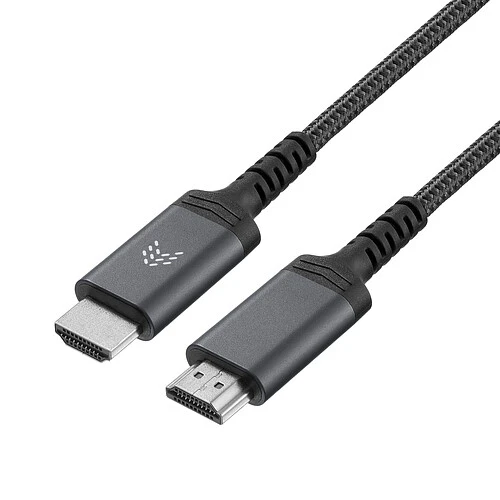 Кабель Rocket Flash HDMI 2.1, 2м, нейлоновая оплётка, цвет: чёрный