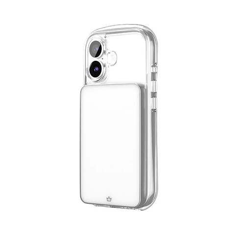 Чехол защитный VLP Bubble Case с MagSafe для iPhone 17, белый	