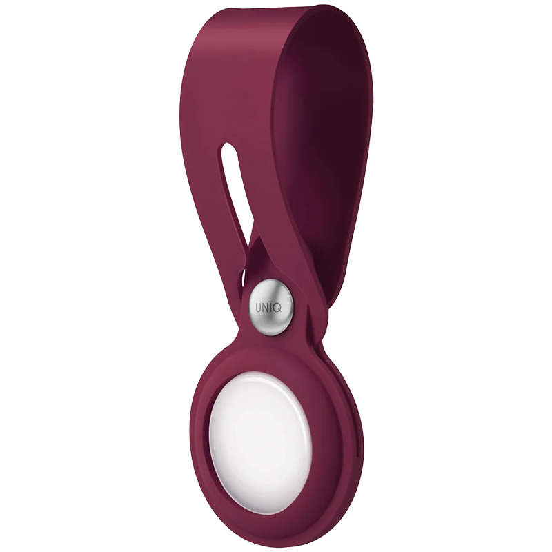 Чехол Uniq для Apple AirTag Vencer Silicone Maroon red Чехол Uniq для Apple AirTag Vencer Silicone Maroon red