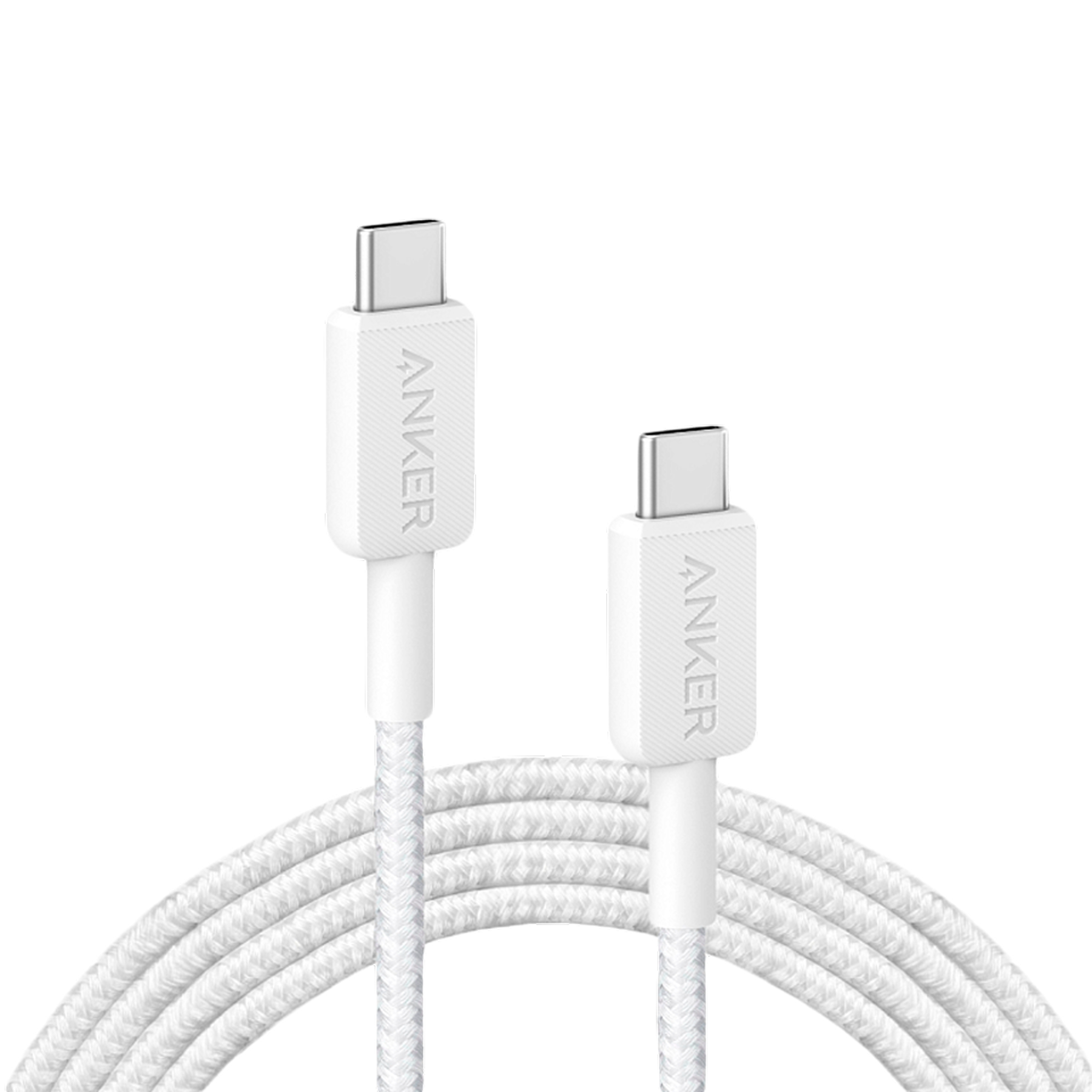 Кабель ANKER Power Line 322 USB-C -> USB-C 0 9m A81F5 White/белый