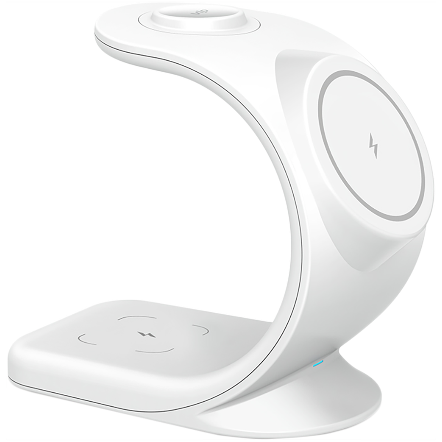 Беспроводное зарядное устройство VLP Powerstand 3 in 1 для Apple, белое
