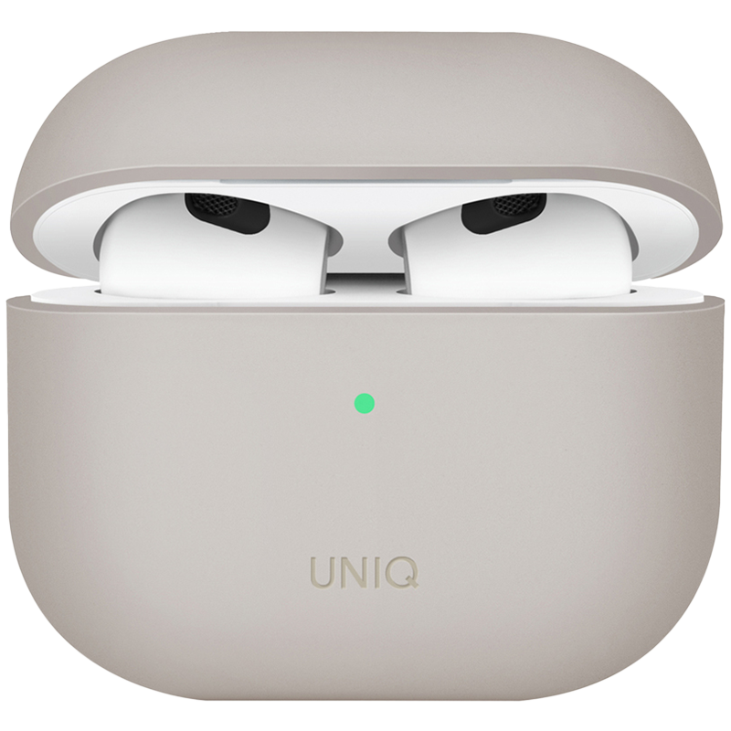 Чехол UNIQ LINO Liquid  Бежевый для AirPods (Gen3)