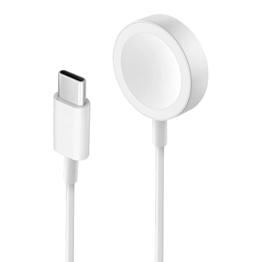 Беспроводное зарядное устройство EnergEA для Apple Watch Bazic GoCharge, 1м, Белый